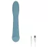 Bloom Rose - vibrator pentru punctul G cu acumulator din silicon turcoaz