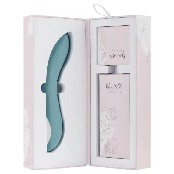 Bloom Rose - vibrator pentru punctul G cu acumulator din silicon turcoaz