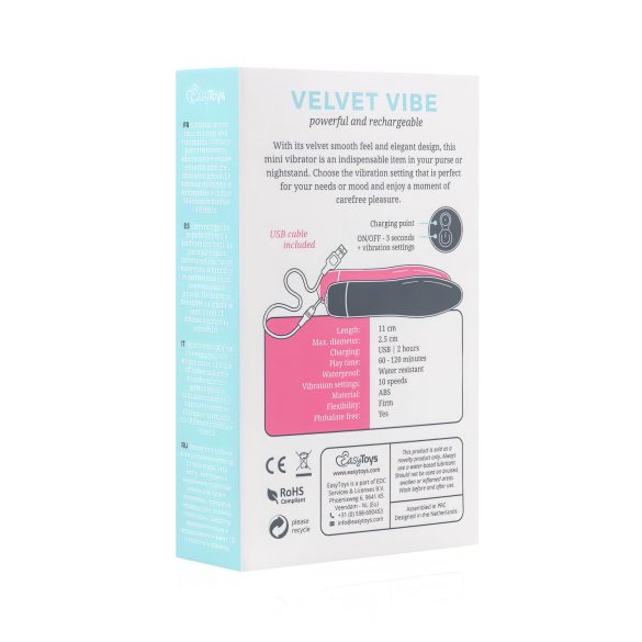 Vibrator elegant reîncărcabil (negru)