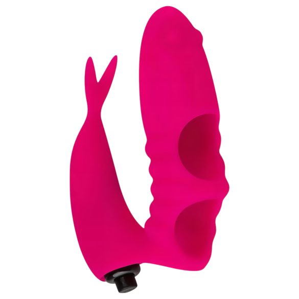 Easytoys - Vibrator deget 2 în 1 - roz