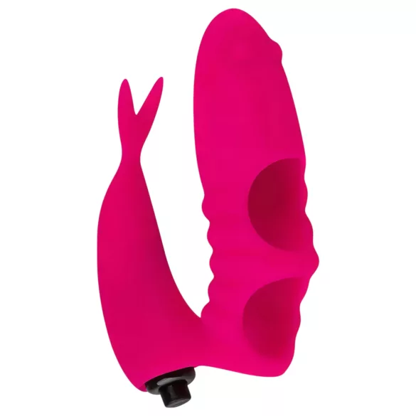 Easytoys - Vibrator deget 2 în 1 - roz