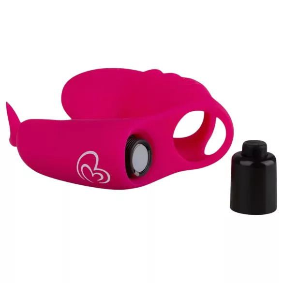 Easytoys - Vibrator deget 2 în 1 - roz