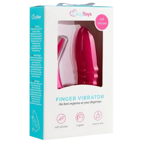 Easytoys - Vibrator deget 2 în 1 - roz