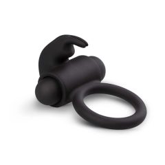 EasyToys Bunny - inel vibrator pentru penis (negru)