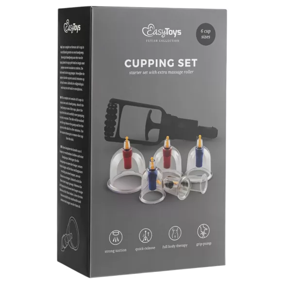 Easytoys - set pompe vacuum pentru masaj erotic - 6 piese