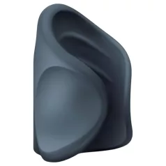   Boners - masturbator deschis cu vibrații reîncărcabil - silicon gri
