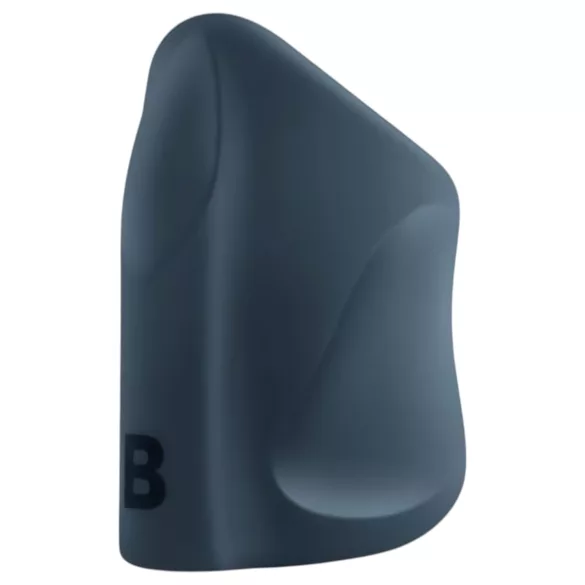 Boners - masturbator deschis cu vibrații reîncărcabil - silicon gri