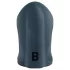 Boners - masturbator deschis cu vibrații reîncărcabil - silicon gri