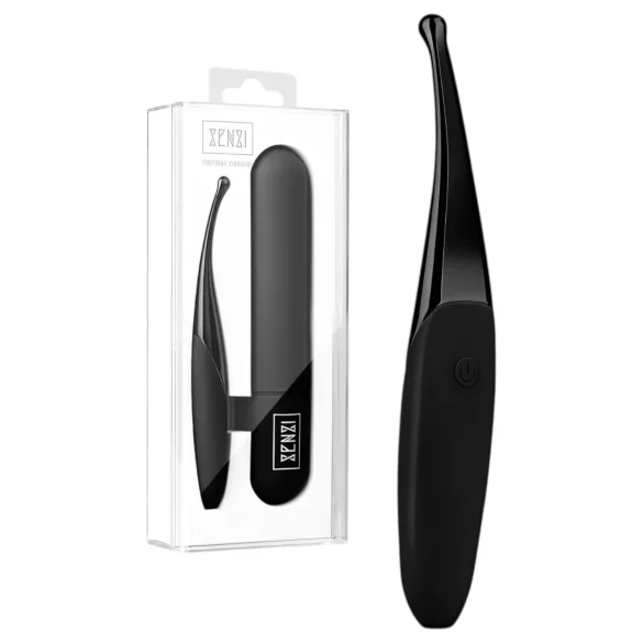Senzi - vibrator clitoridian reîncărcabil, impermeabil - negru