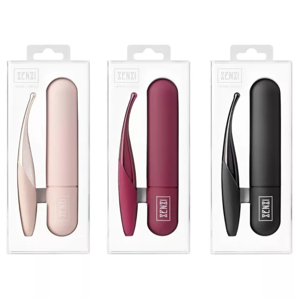 Senzi - vibrator clitoridian reîncărcabil, impermeabil - negru