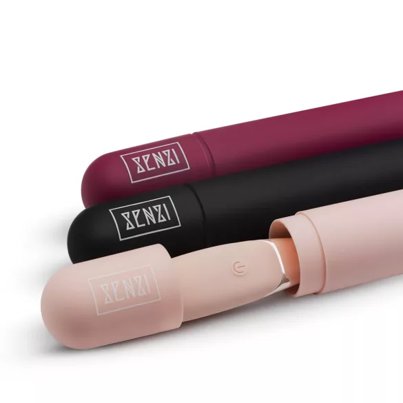 Senzi - vibrator clitoridian cu acumulator, rezistent la apă (roșu)