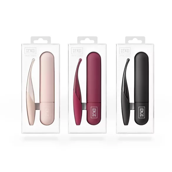 Senzi - vibrator clitoridian cu acumulator, rezistent la apă (roșu)