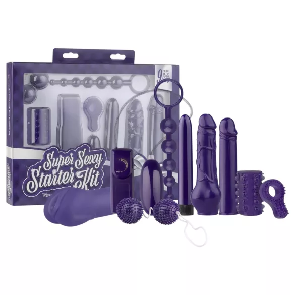 LoveBoxxx Super Sexy - set erotic cu vibrator - 9 piese