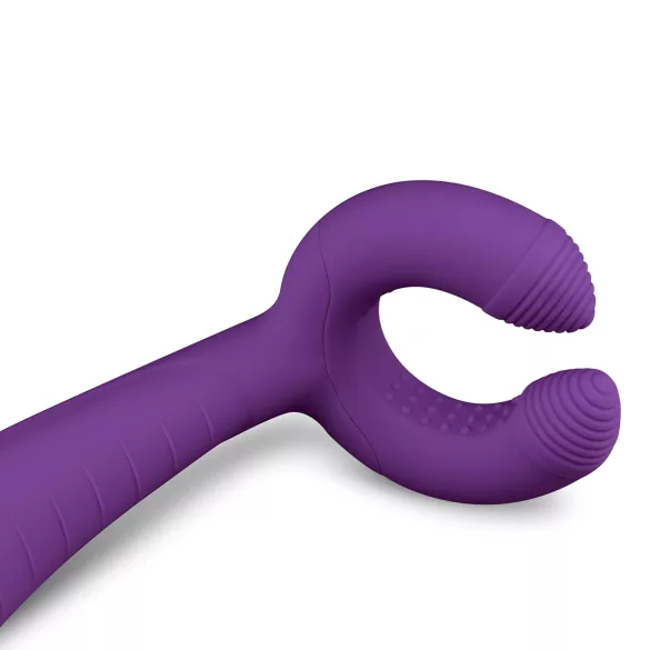 Easytoys Couple - vibrator pentru cuplu, reîncărcabil, waterproof, mov