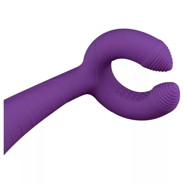 Easytoys Couple - vibrator pentru cuplu, reîncărcabil, waterproof, mov