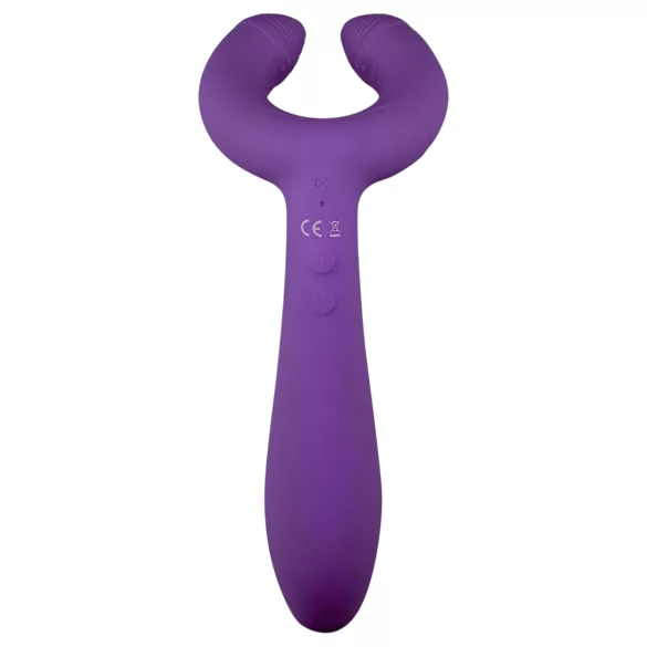 Easytoys Couple - vibrator pentru cuplu, reîncărcabil, waterproof, mov