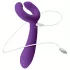 Easytoys Couple - vibrator pentru cuplu, reîncărcabil, waterproof, mov