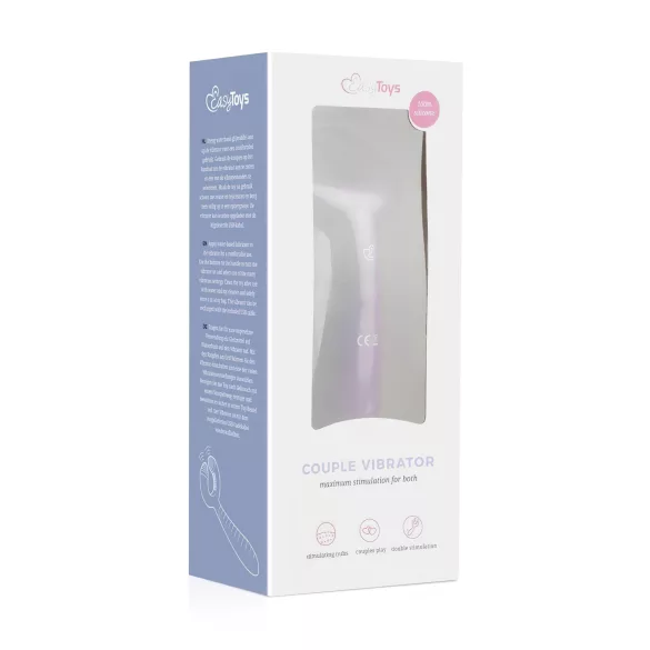 Easytoys Couple - vibrator pentru cuplu, reîncărcabil, waterproof, mov