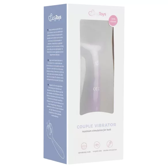Easytoys Couple - vibrator pentru cuplu, reîncărcabil, waterproof, mov
