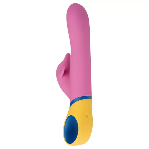 PMV20 - vibrator cu braț pentru clitoris și funcție rotativă - silicon roz