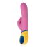 PMV20 - vibrator cu braț pentru clitoris și funcție rotativă - silicon roz