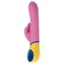 PMV20 - vibrator cu braț pentru clitoris și funcție rotativă - silicon roz