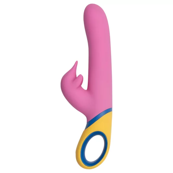 PMV20 - vibrator cu braț pentru clitoris și funcție rotativă - silicon roz