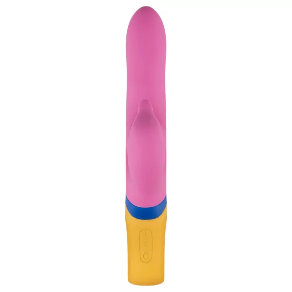 PMV20 - vibrator cu braț pentru clitoris și funcție rotativă - silicon roz