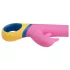 PMV20 - vibrator cu braț pentru clitoris și funcție rotativă - silicon roz