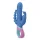 PMV20 Vice Double - vibrator rotativ triplu stimulare - silicon albastru
