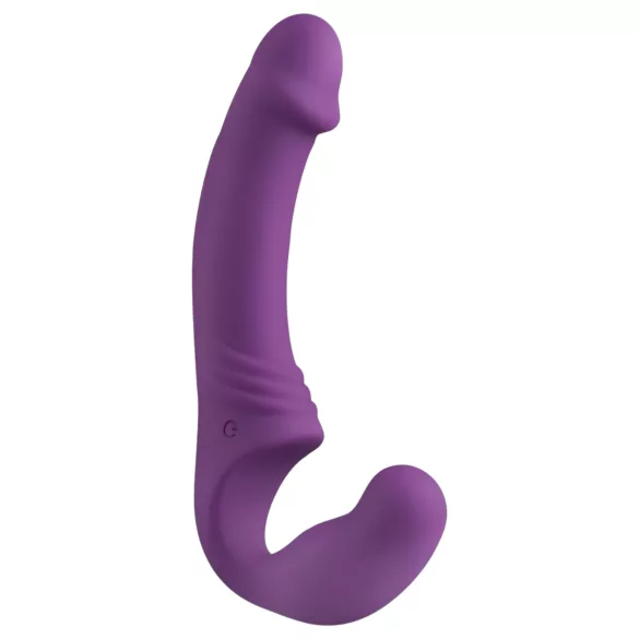Easytoys - vibrator cu curea, reîncărcabil, fără bretele - mov
