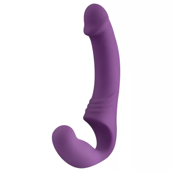 Easytoys - vibrator cu curea, reîncărcabil, fără bretele - mov