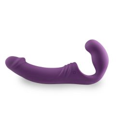   Easytoys - vibrator strap-on fără curea, cu baterie (violet)