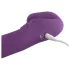 Easytoys - vibrator cu curea, reîncărcabil, fără bretele - mov