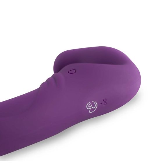 Easytoys - vibrator strap-on fără curea, cu baterie (violet)