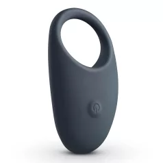   Boners - inel pentru penis cu vibrații, rezistent la apă, reîncărcabil - gri