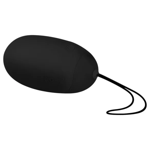 EasyToys - ou vibrator portabil, cu acumulator, rezistent la apă, cu telecomandă (negru)