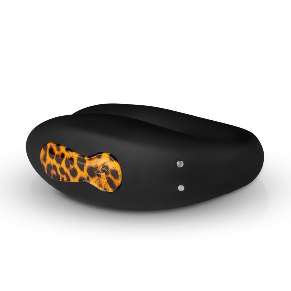 Panthra Zuna - vibrator cuplu, impermeabil, reîncărcabil (leopard-negru)
