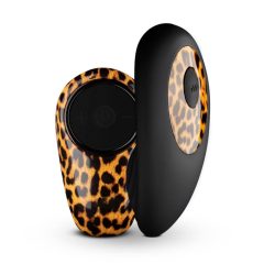   Panthra Tania - chiloți vibratorii, cu baterie și radio (negru-leopard)
