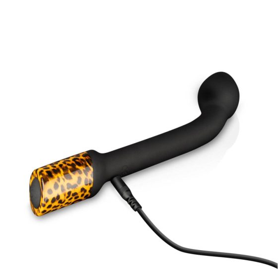Panthra Nila - vibrator pentru punctul G reîncărcabil, impermeabil (negru-leopard)