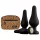 Panthra Kesia - set dopuri anale silicon - 3 piese - negru