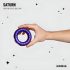 Hueman Saturn - inel vibrator rezistent la apă, reîncărcabil (violet)