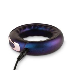  Hueman Saturn - inel vibrator pentru penis rezistent la apă, cu baterie (mov)