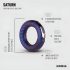 Hueman Saturn - inel vibrator rezistent la apă, reîncărcabil (violet)