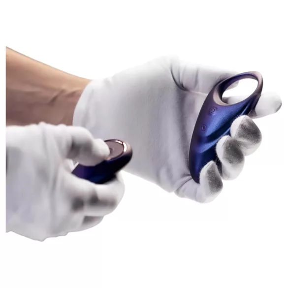 Hueman Neptune - inel pentru penis vibrator rezistent la apă - mov