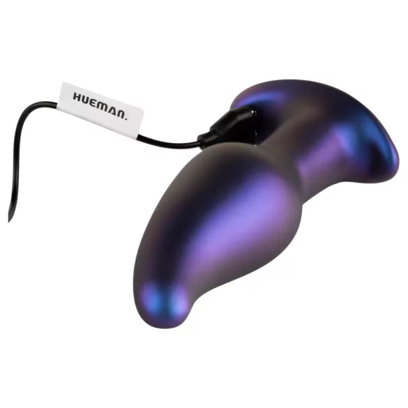 Hueman Asteroid - vibrator anal rotativ cu bile - silicon mov