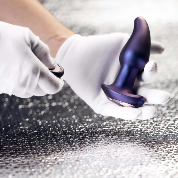 Hueman Asteroid - vibrator anal rotativ cu mărgele (mov)