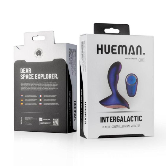Hueman Intergalactic - Vibrator anal cu acumulator și control radio (mov)