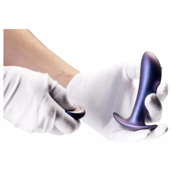 Hueman Uranus - vibrator anal cu telecomandă, reîncărcabil - mov