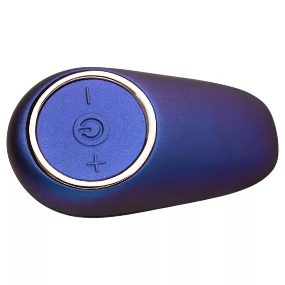 Hueman Black Hole - vibrator anal cu telecomandă și inel pentru penis (mov)